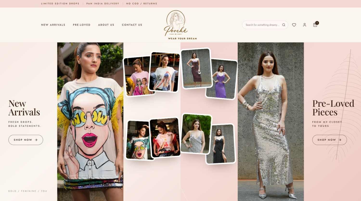 Pooche E-commerce Project website