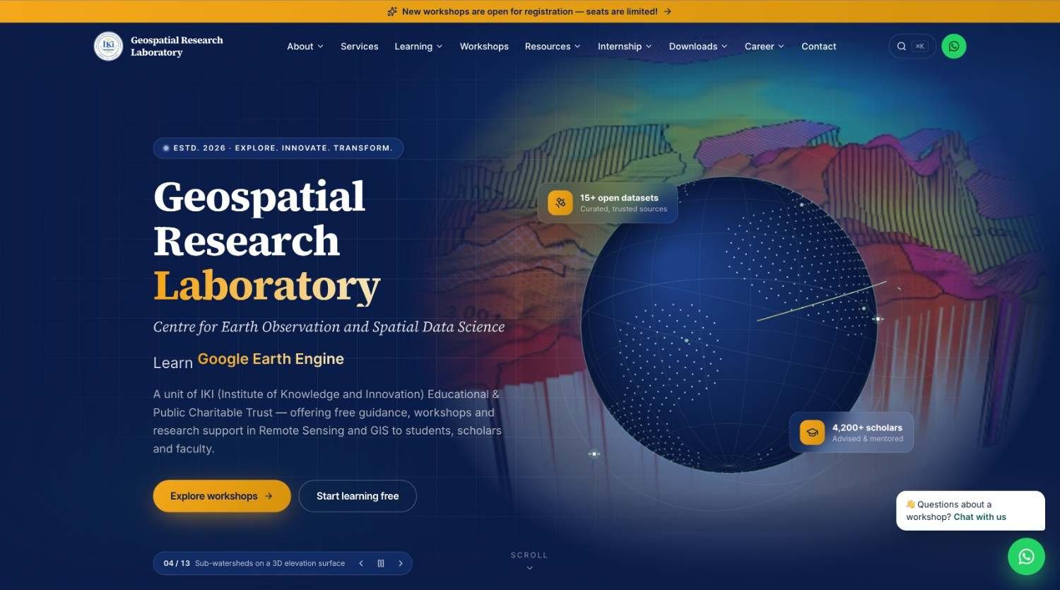 Geospatial Research Laboratory Project website